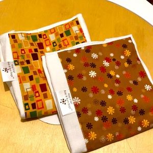Hand crafted styles burp rags baby gift